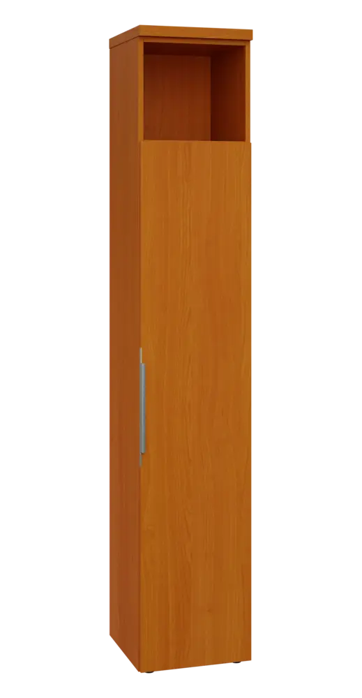 SIN 6 - 4DN kancelářská skříň, 1-dveřová/nika, pravá, 2170x400x400, třešeň šumavská